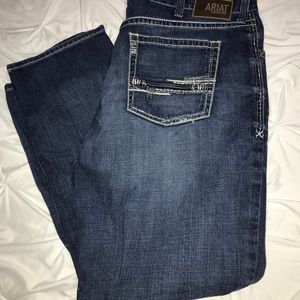 Ariat Jeans Mens Blue Pants Rebar M4 Relaxed Boot Stretch Denim Tag  44/34